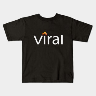 Viral going viral text design Kids T-Shirt